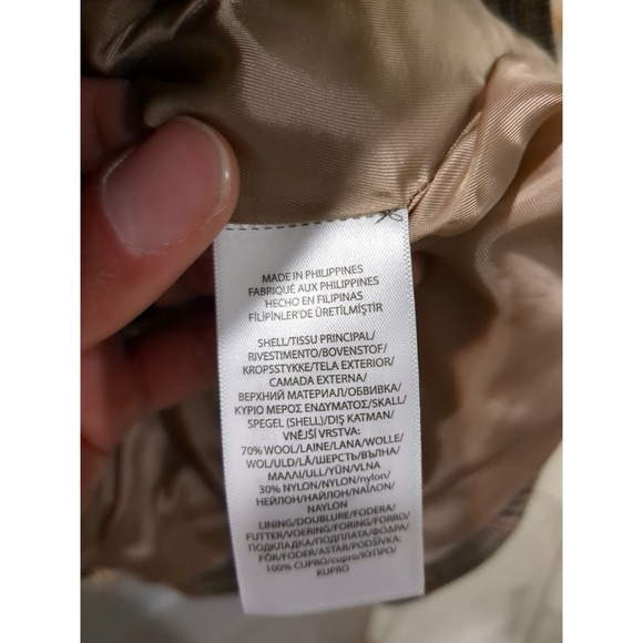 NWT Polo Ralph Lauren Womens Sz 12 Wool Blend Plaid Sportscoat Blazer Sportscoat - Picture 8 of 16